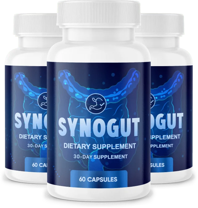 Synogut digestive support three-bottle pack